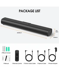 Sound Bar for Tv with 3D Surround Sound and Dual Bass Technology