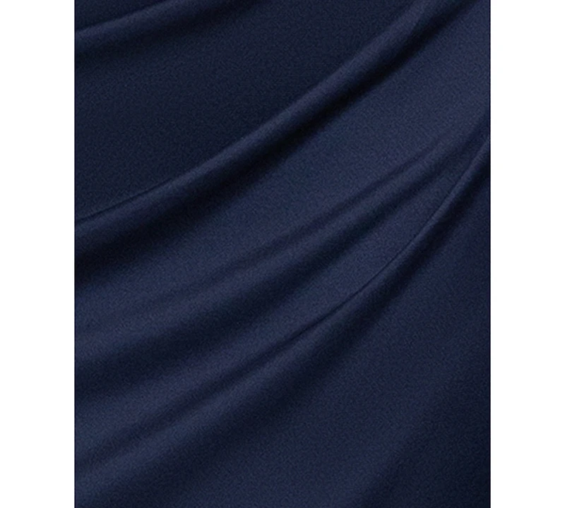 Xscape Plus Beaded Flutter Short Sleeves Sheath Dress