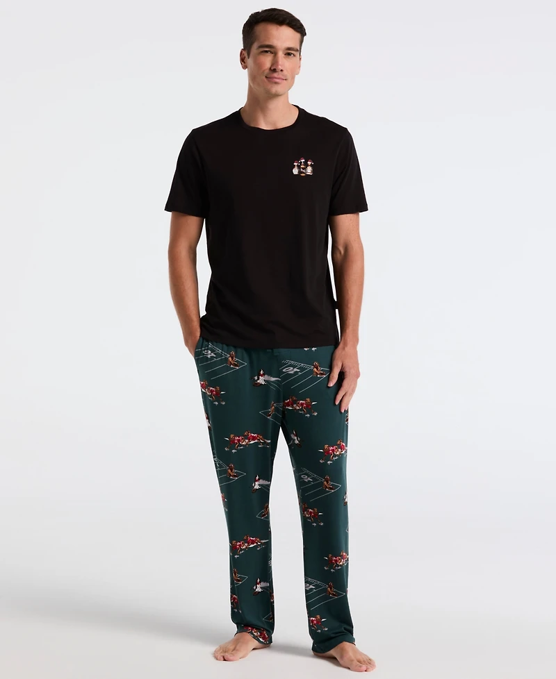 Perry Ellis Portfolio Men's Santa Crewneck T-Shirt