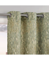 No. 918 Halle Abstract Geometric Semi-Sheer Grommet Curtain Panel