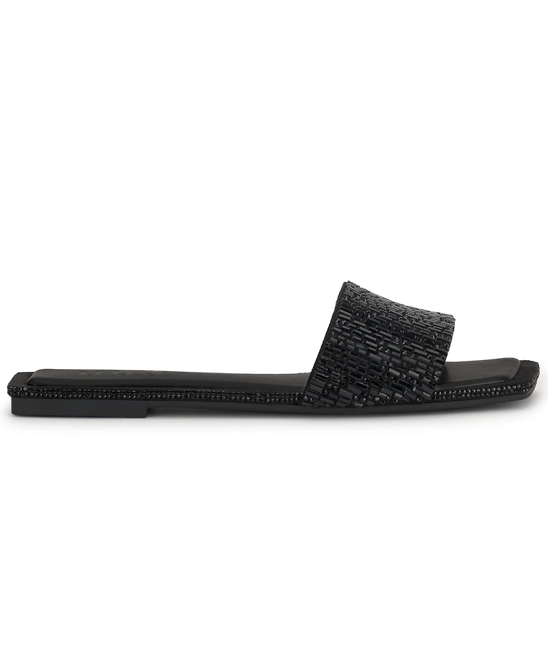 I.n.c. International Concepts Women's Yamille Square Toe Flat Sandals, Macy's Exclusive