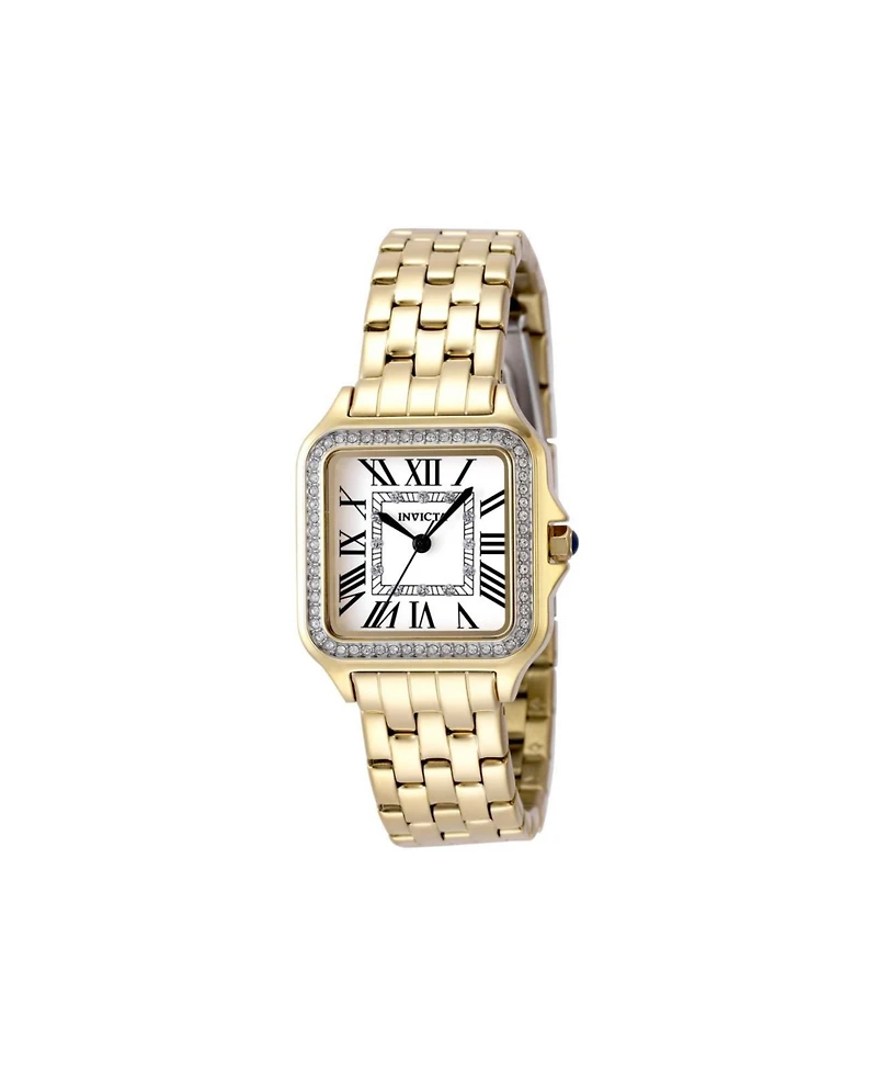 Invicta Women's Angel Quartz 3 Hand Silver Dial Watch
