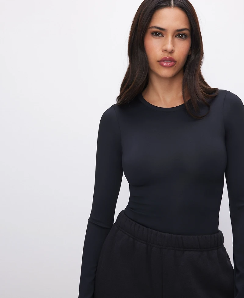 Good American Women's Sculpting Crew Neck Bodysuit