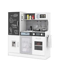 Sugift Pretend Play Kitchen with Utensils for Kids Aged 3+