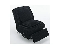 Casainc 360°Swivel Rocking Recliner Sofa With Adjustable Backrest and Footrest pillows