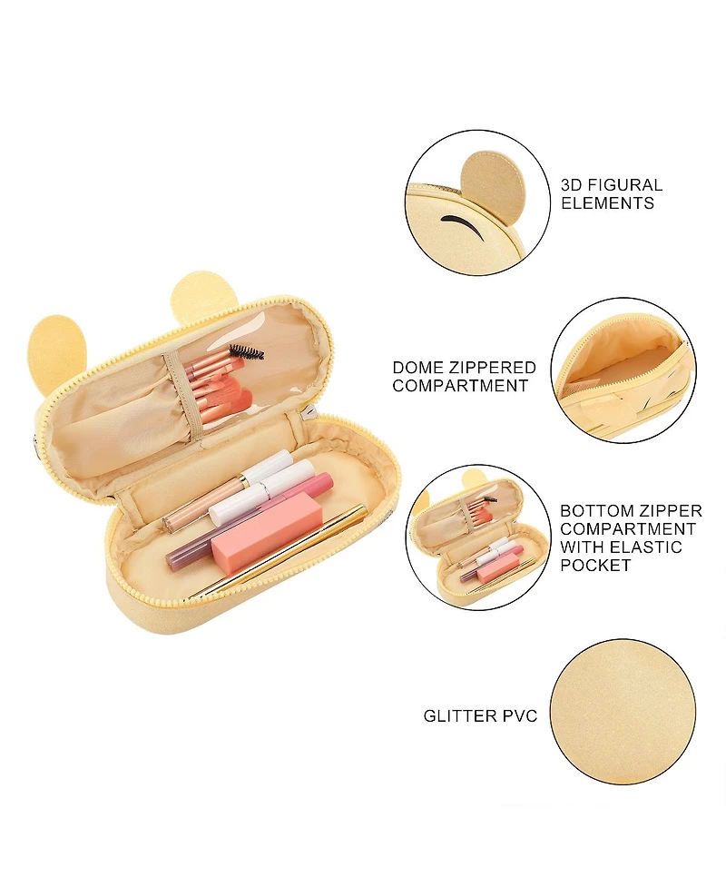 Winnie The Pooh Glitter 6” Cosmetic Pouch