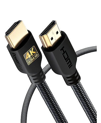 Powerbear Hdmi Cable 2-Pack High Speed Braided Gold Connectors for Tv Laptop Console