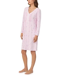 Eileen West Women's Floral Long Sleeve Night Gown