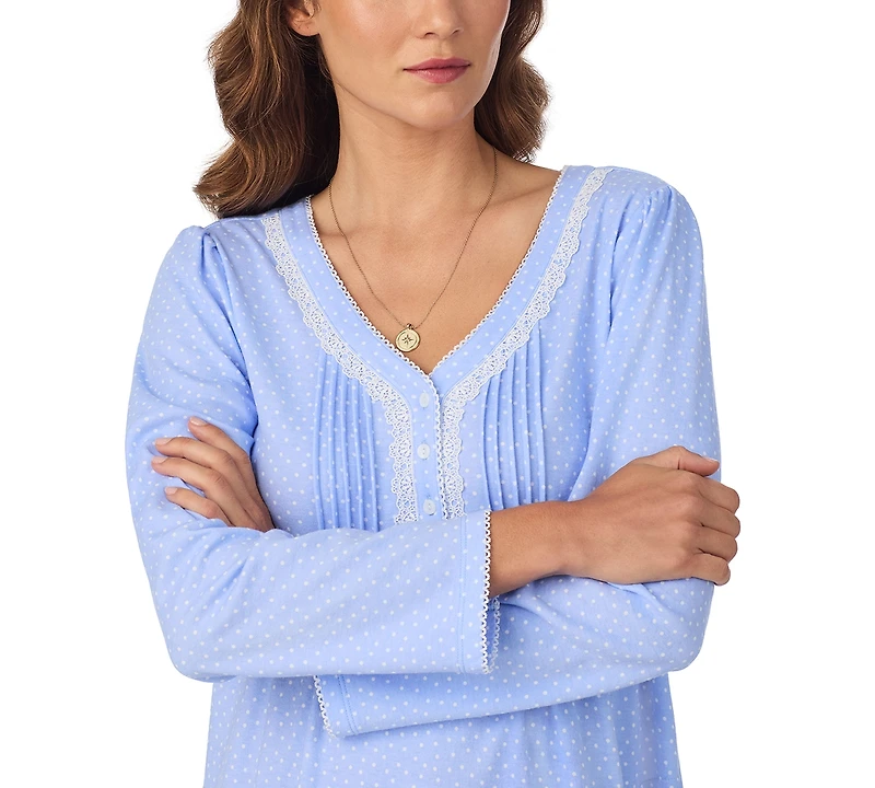 Eileen West Women's Floral Long Sleeve Night Gown