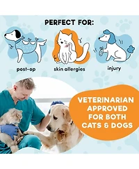 Bencmate Inflatable Dog Cone Collar Alternative Soft Recovery Donut ECollar