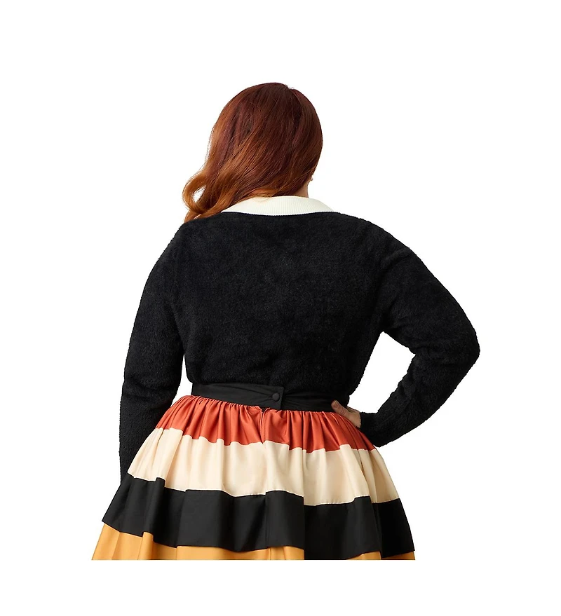 Unique Vintage Women's Collared Knit Cardigan