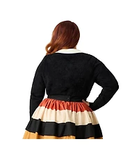Unique Vintage Women's Collared Knit Cardigan