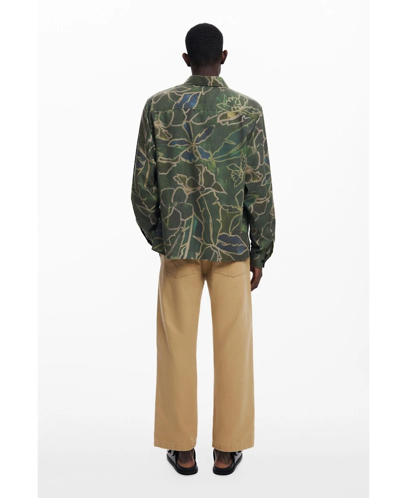 Desigual Men's Long-sleeve forest shirt