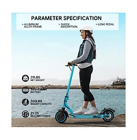 Artudatech 8.5-inch folding electric scooter with app, 350W, 35km range, 30km/h city commuting lights