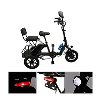 Artudatech Three Wheel Electric Tricycle for Adults 3 Motorized Folding E-Bike