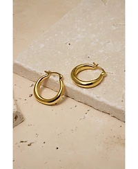 Untamed Petals Nadia Classic Gold Hoops