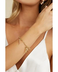 Untamed Petals Classic Link Charm Bracelet