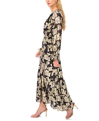 Msk Women's Long Sleeves Maxi Dress