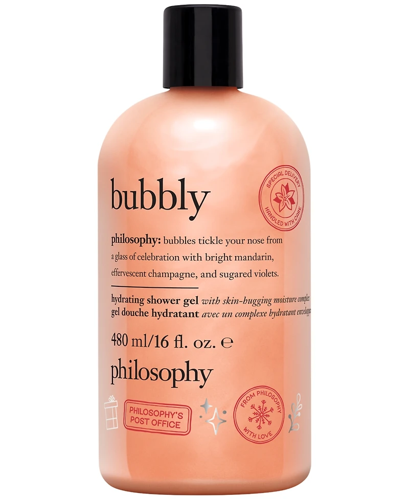philosophy Bubbly Hydrating Shower Gel, Bubble Bath, & Shampoo, 16 oz.