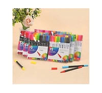 Htutwoo 80 Colors Drawing Pens Bulk Dual Brush Fineliners Pens Felt Tip Markers for Art Drawing Sketching Coloring Book