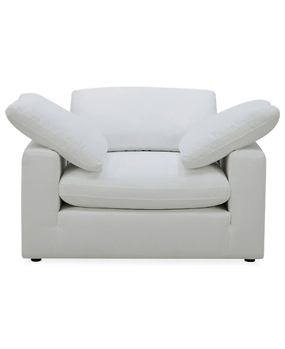 Furniture Fog 55" Fabric Accent Chair