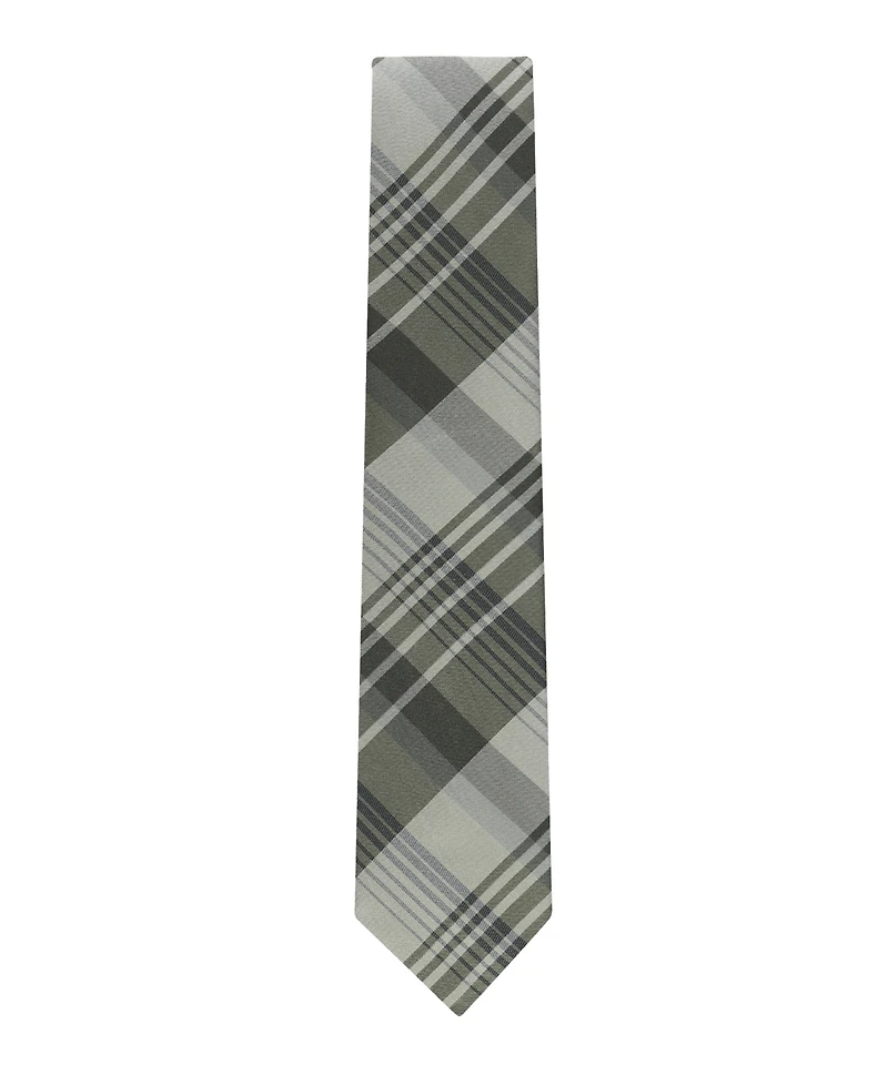 Calvin Klein Men's Doris Plaid Pattern Classic Tie