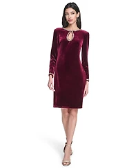 Vince Camuto Women's Beaded Cutout Long Sleeves Dress