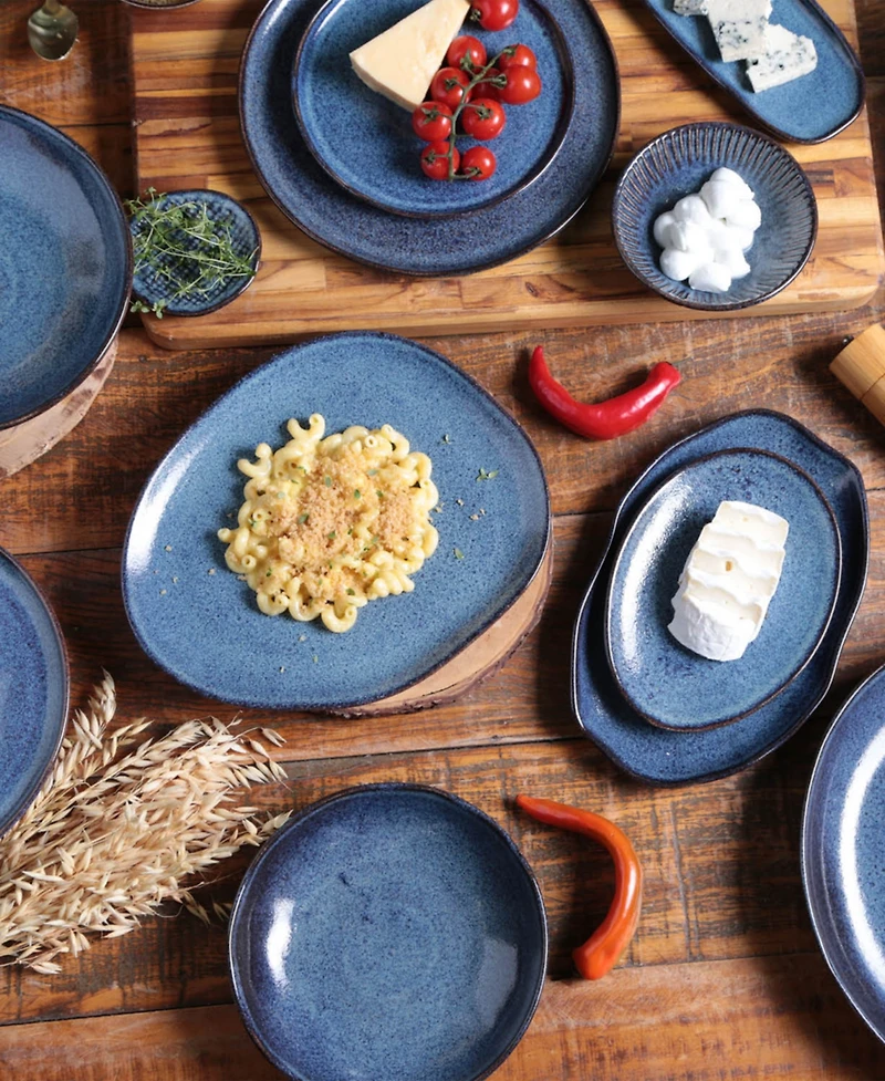 Porto Brasil Stoneware Oval Dinner Plates, Set of 6