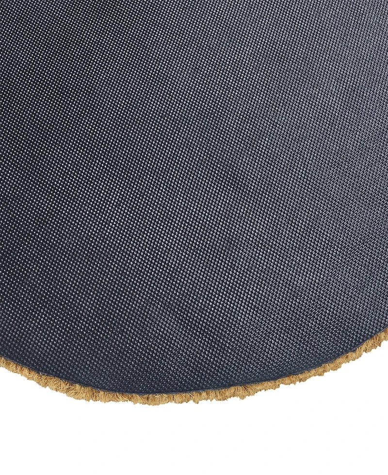 Vcny Home Hello Oval Coir Outdoor Doormat, 18" x 30"