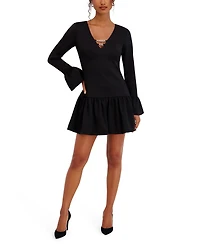 Siena Women's Fluence Bottom Long Sleeves Mini Dress