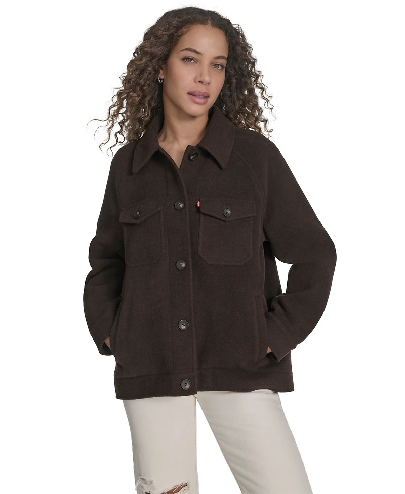 Levi's Women's Regular Wool Blend Shirt Jacket