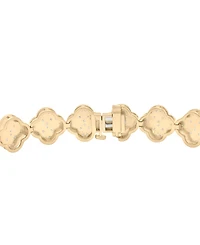 Macy's Clover Diamond Bracelet (1 ct. t.w.) in 14K Gold Plated Over Sterling Silver