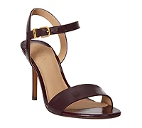 Lauren Ralph Women's Gwen Nappa Stiletto Heel Sandals