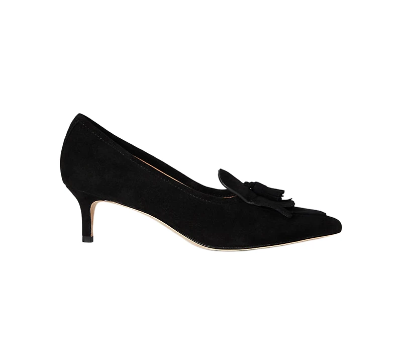 Lauren Ralph Women's Adrienne Suede Kiltie Pumps