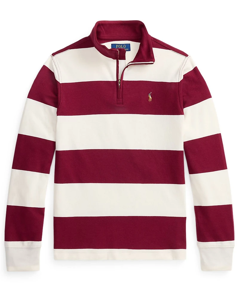 Polo Ralph Lauren Big Boys Striped Cotton Interlock Pullover