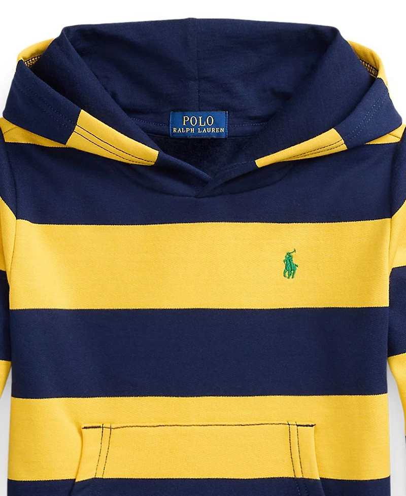 Polo Ralph Lauren Toddler and Little Boys Rugby-Stripe Fleece Hoodie