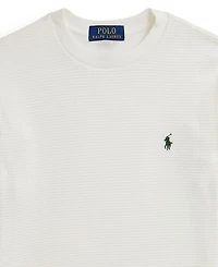 Polo Ralph Lauren Big Boys Waffle-Knit Cotton Long-Sleeve Tee