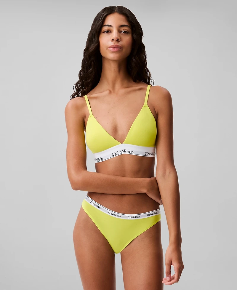 Calvin Klein Women's Modern Cotton Lightly Lined Triangle Bralette QF5650