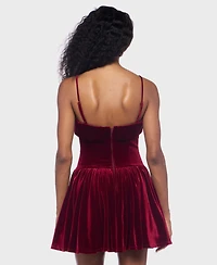 Alex & Sophia Junior's Spaghetti Strap V-Neck Button Down Dress