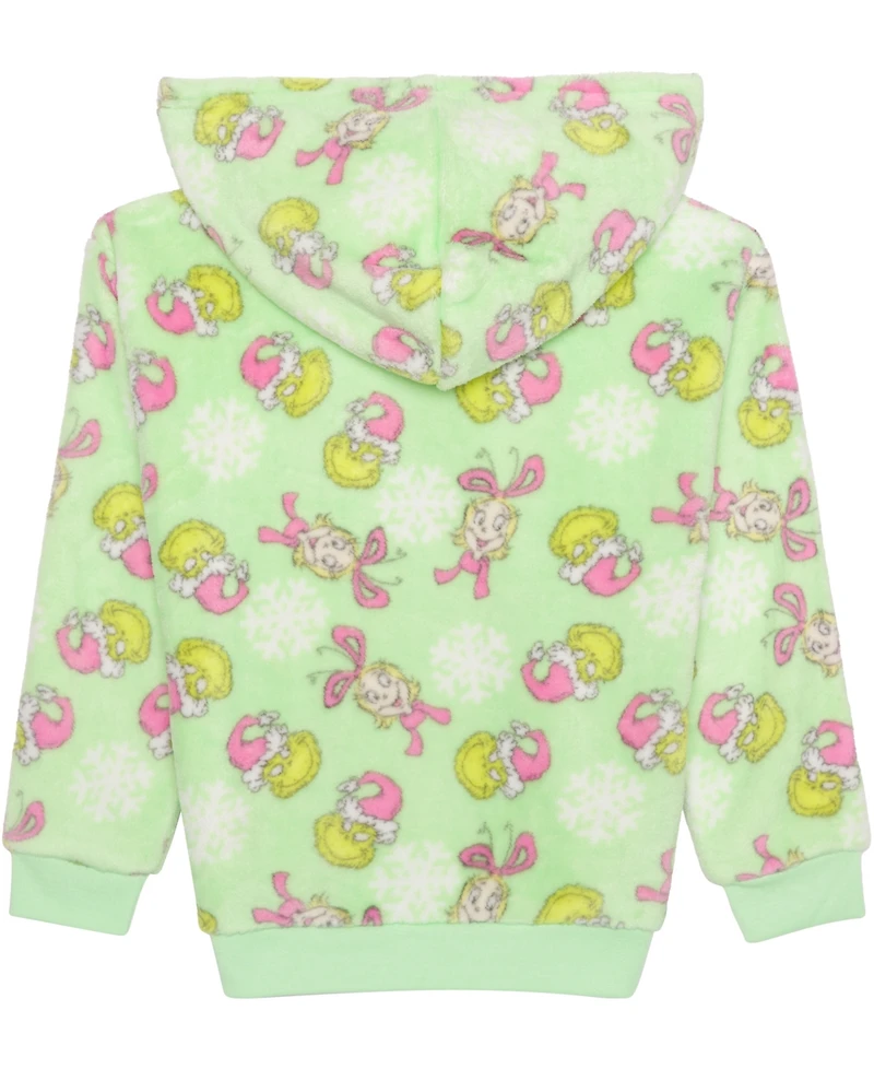 The Grinch Girls 2T-6X Cosplay Long Sleeve Pull-On Hoodie