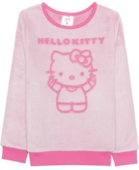 Hello Kitty Girls 7-14 Long Sleeve Debossed Pull-On Sweater