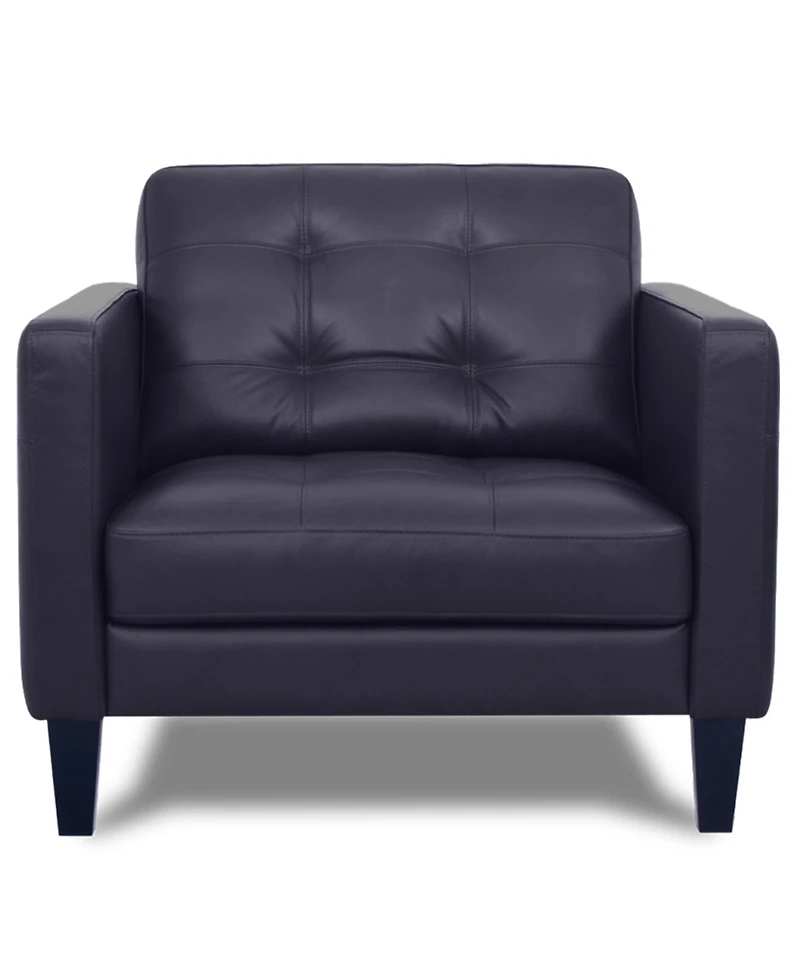 Pezley Leather Arm Chair, Created for Macy's