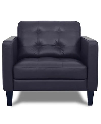 Pezley Leather Arm Chair, Created for Macy's