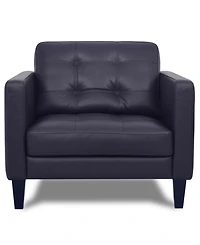 Pezley Leather Arm Chair, Created for Macy's