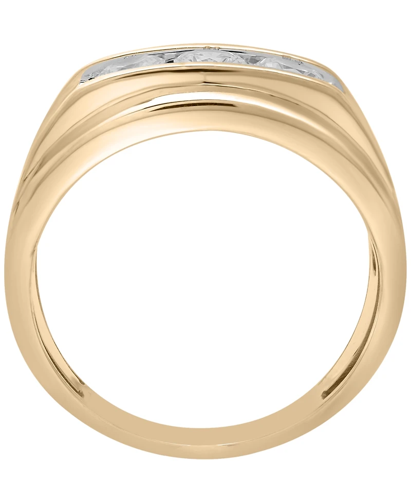 Macy's Men's Diamond (1 ct. t.w.) 5-Stone Ring in 10K Yellow Gold