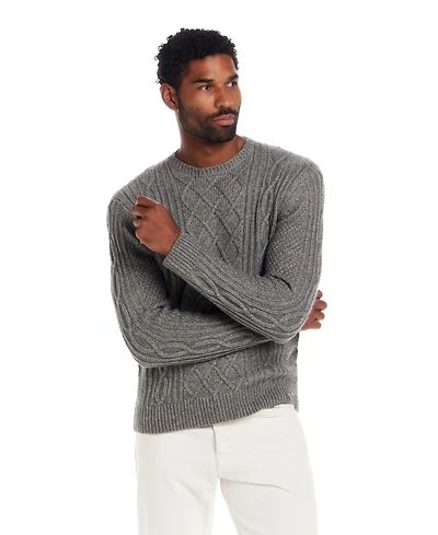 Weatherproof Vintage Men's Cable Knit Crew Neck Sweater