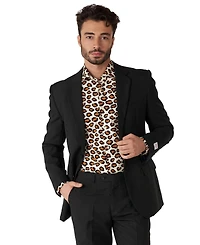 OppoSuits Men's Crazy Party Shirt - Long sleeve Button Down for Men The Jag Slim Fit