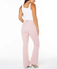 Celebrity Pink Juniors' Corduroy Double-Button Bootcut Pants
