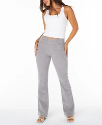 Celebrity Pink Juniors' Corduroy Double-Button Bootcut Pants