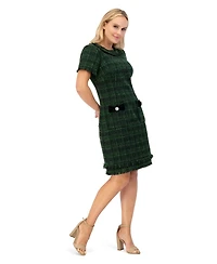 Eliza J Women's Crewneck Short Sleeves Dress